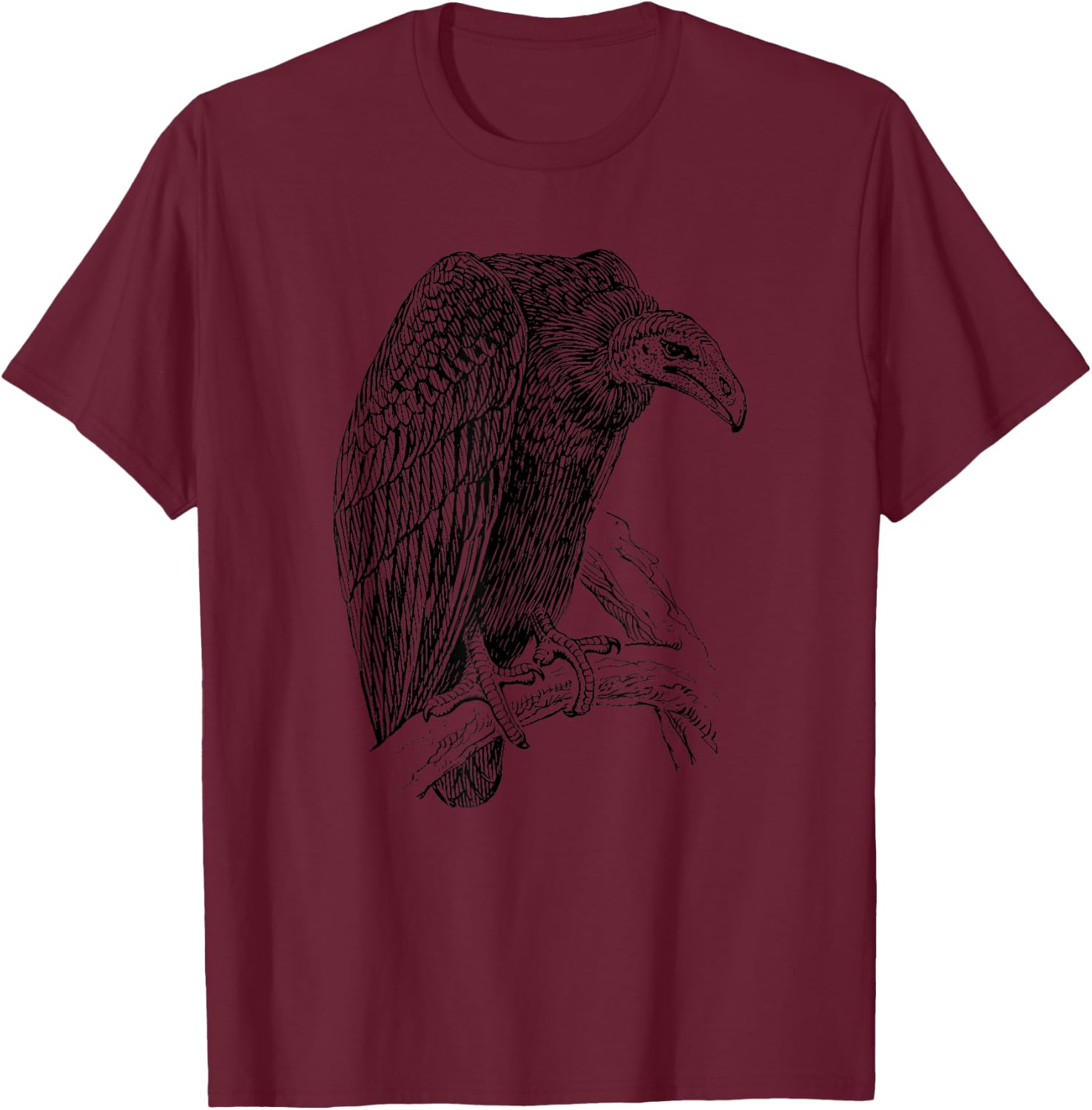 Vulture Bird Shirt T-Shirt - T-Shirt | Maroon