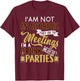 Funny I Am Not An Alcoholic I'm A Drunk Parties T-Shirt - T-Shirt | Maroon