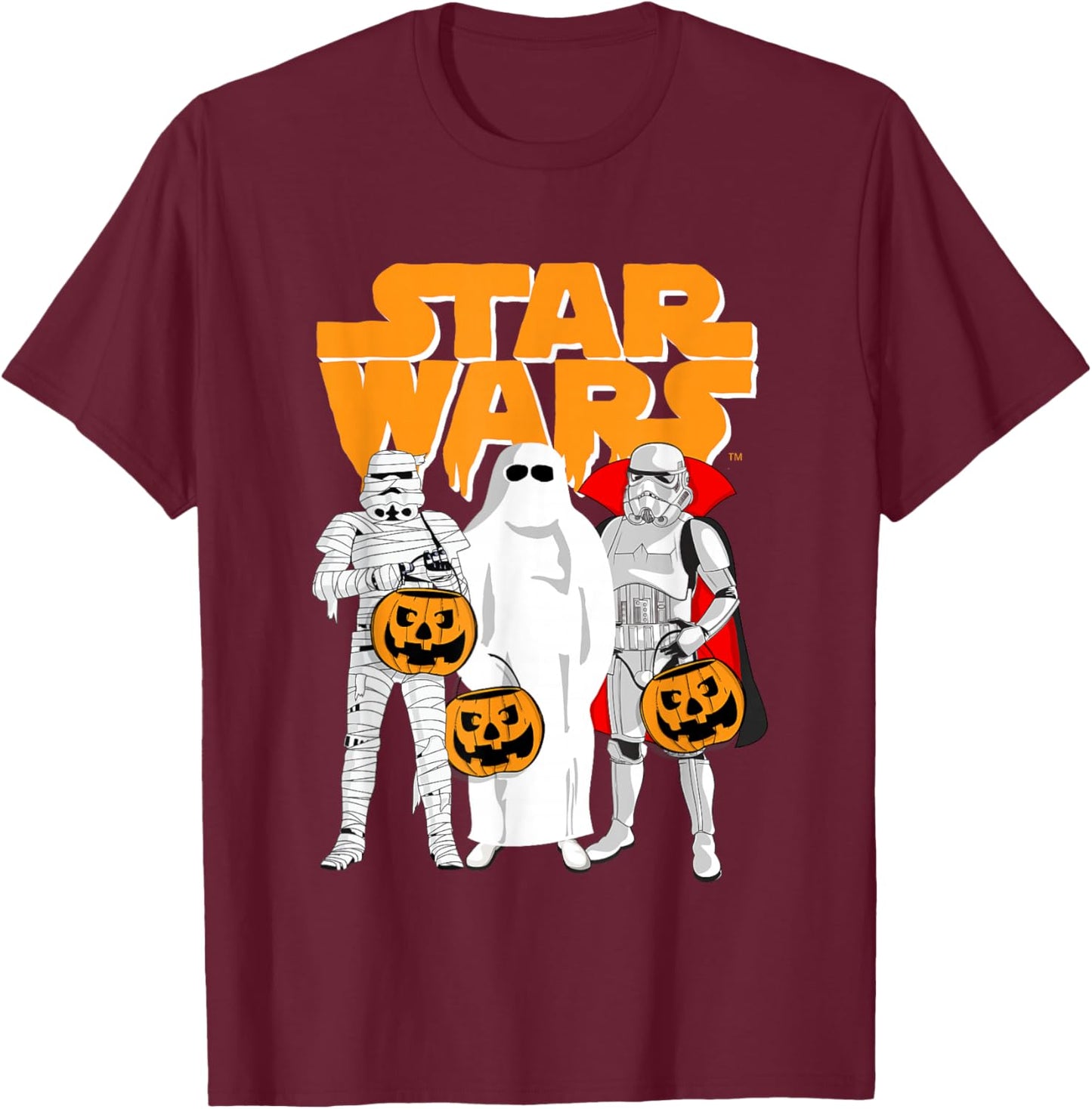 Star Wars Halloween Costume Trick Or Treat Troopers T-Shirt - T-Shirt | Maroon