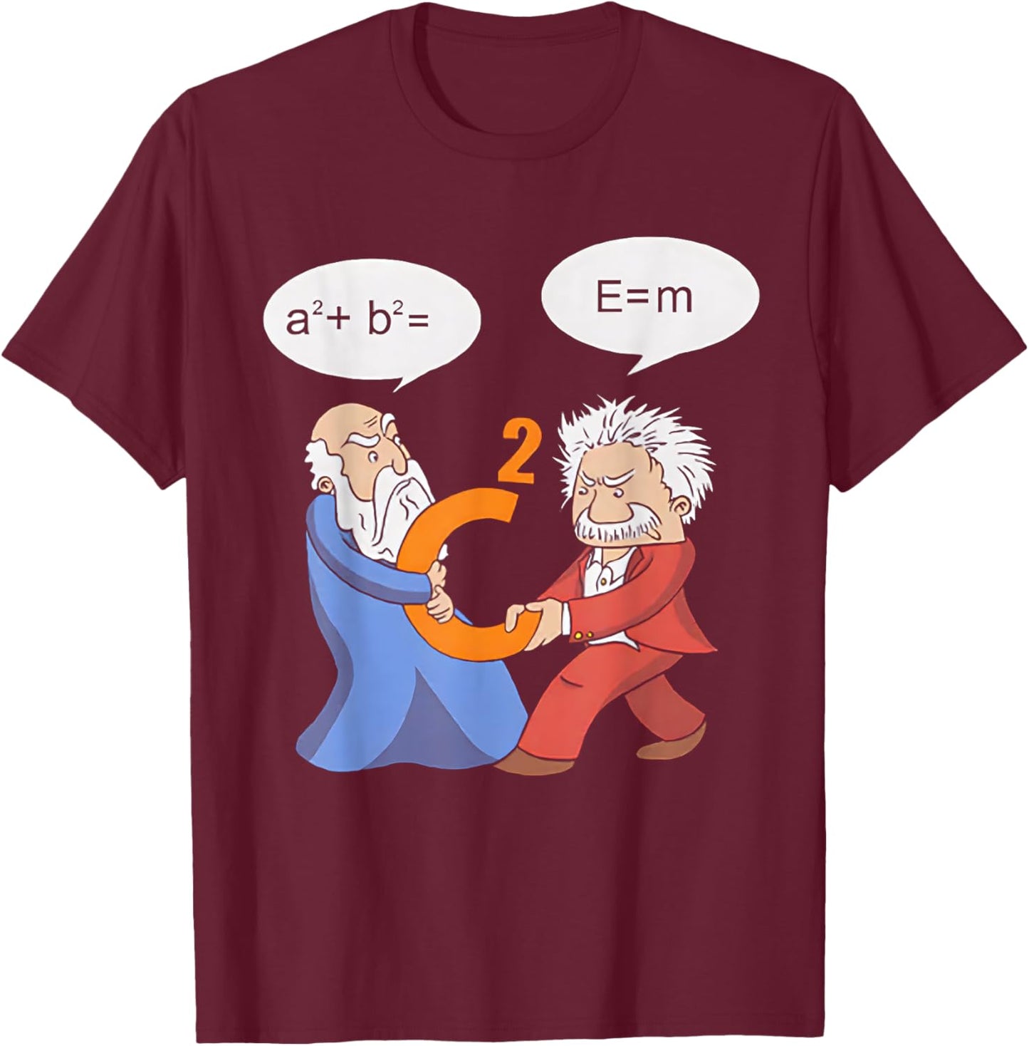 A2 B2 E MC Funny Scientist T-Shirt - T-Shirt | Maroon