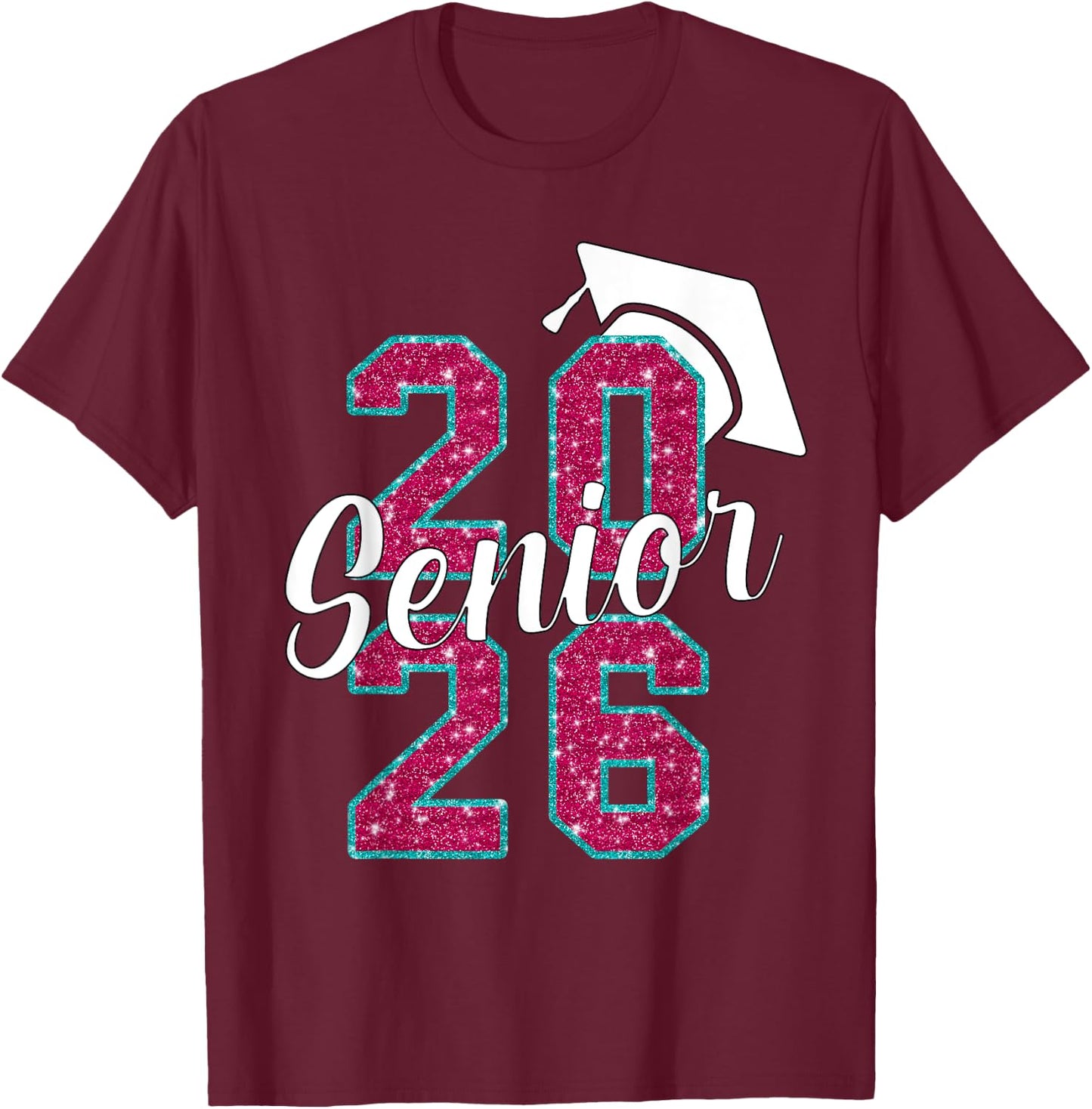 Senior 2026 First Day Of School Class Of 2026 Graduate T-Shirt - T-Shirt | Maroon