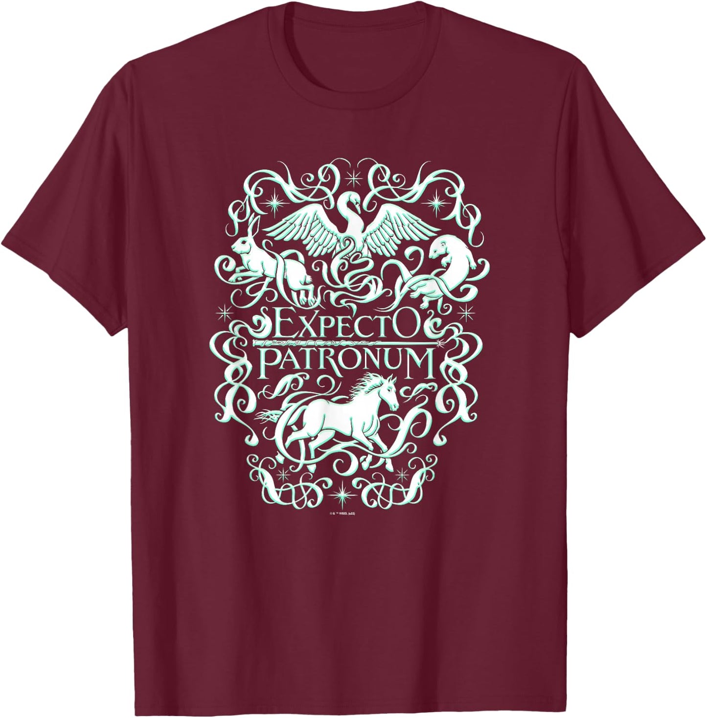 Harry Potter Expecto Patronum Animal Guide T-Shirt - T-Shirt | Maroon