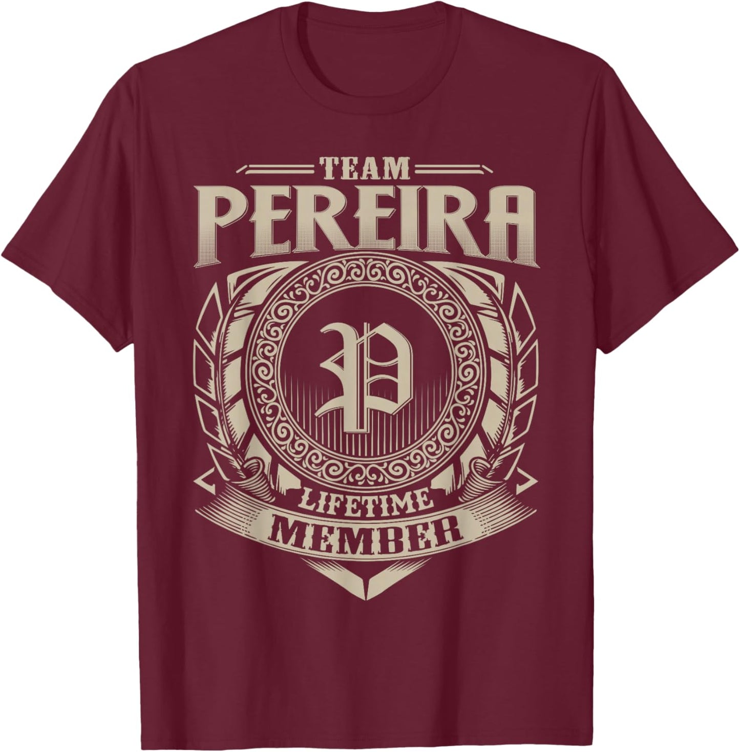 Team PEREIRA Lifetime Member Surname PEREIRA Family Vintage T-Shirt - T-Shirt | Maroon