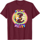 Care Bears Birthday It's My Party Retro Birthday Bear Logo T-Shirt - T-Shirt | Maroon