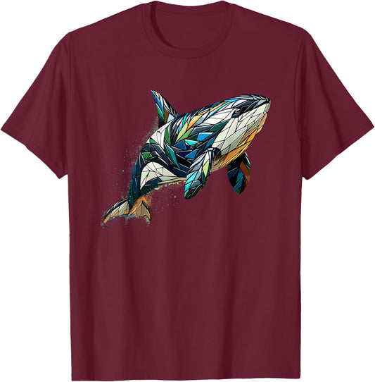 Polygon Art Orc Orc T-Shirt - T-Shirt | Maroon