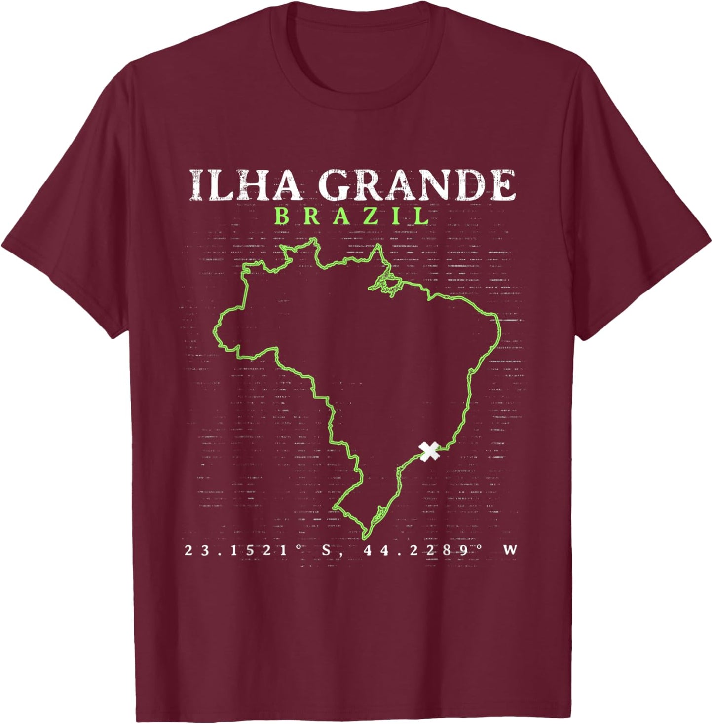Brazil Ilha Grande T-Shirt - T-Shirt | Maroon
