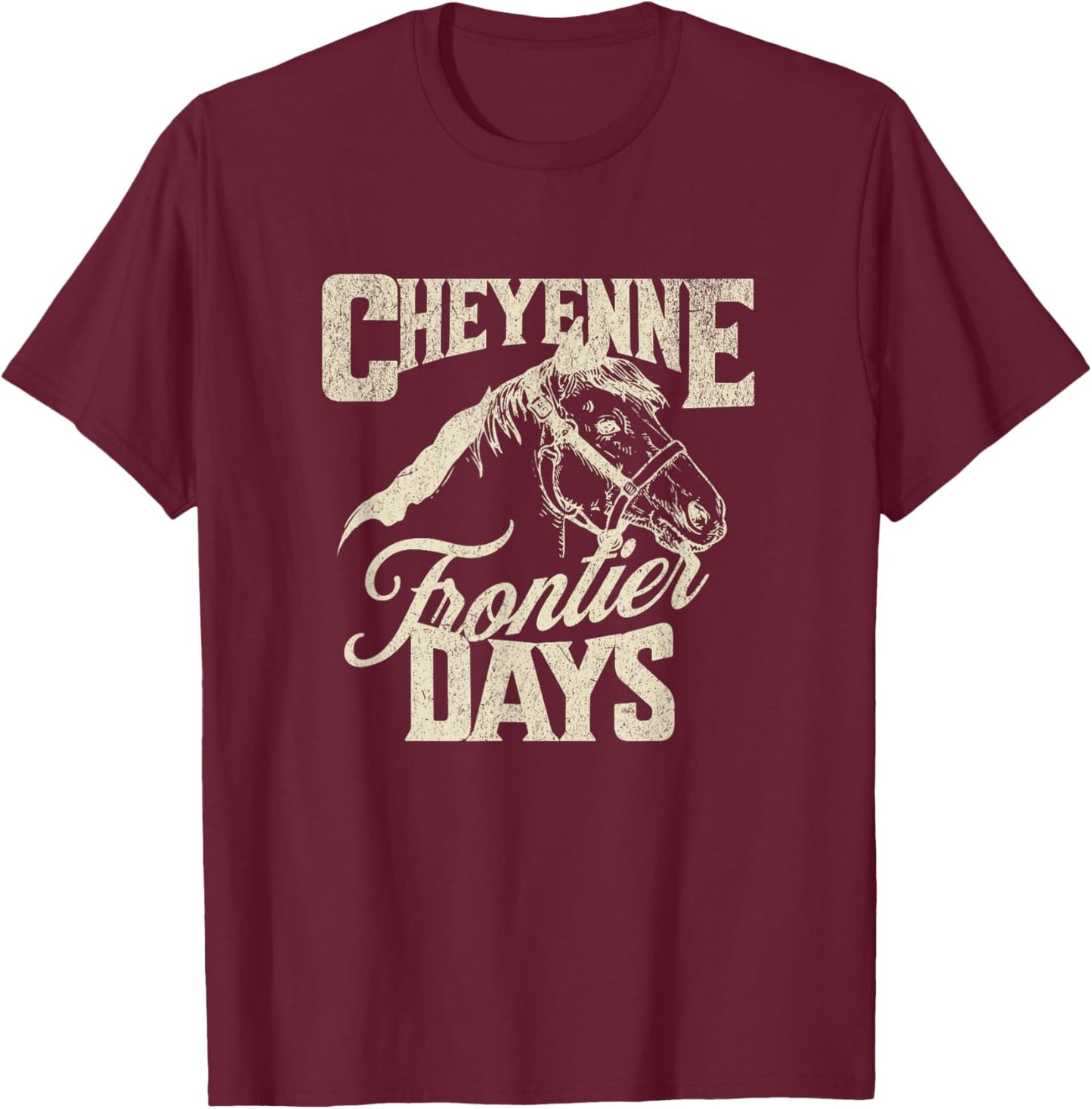 Cheyenne Wyoming Frontier Days T-Shirt - T-Shirt | Maroon