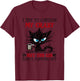 Cat I Try To Contain My Crazy But The Lid Keeps Popping Off T-Shirt - T-Shirt | Maroon
