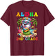 Aloha Second Grade Dolphin Hawaii Back to School Kids Girl T-Shirt - T-Shirt | Maroon