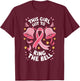 Pink Breast Cancer Survivor This Girl Got to Ring the Bell T-Shirt - T-Shirt | Maroon