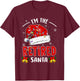I'm The Retired Santa Christmas Retirement Santa Lover T-Shirt - T-Shirt | Maroon