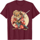 Japanese Warrior Samurai Squirrel Japanese Ninja Squirrel T-Shirt - T-Shirt | Maroon