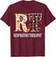 RT Halloween Respiratory Therapist Halloween RT Nurse T-Shirt - T-Shirt | Maroon