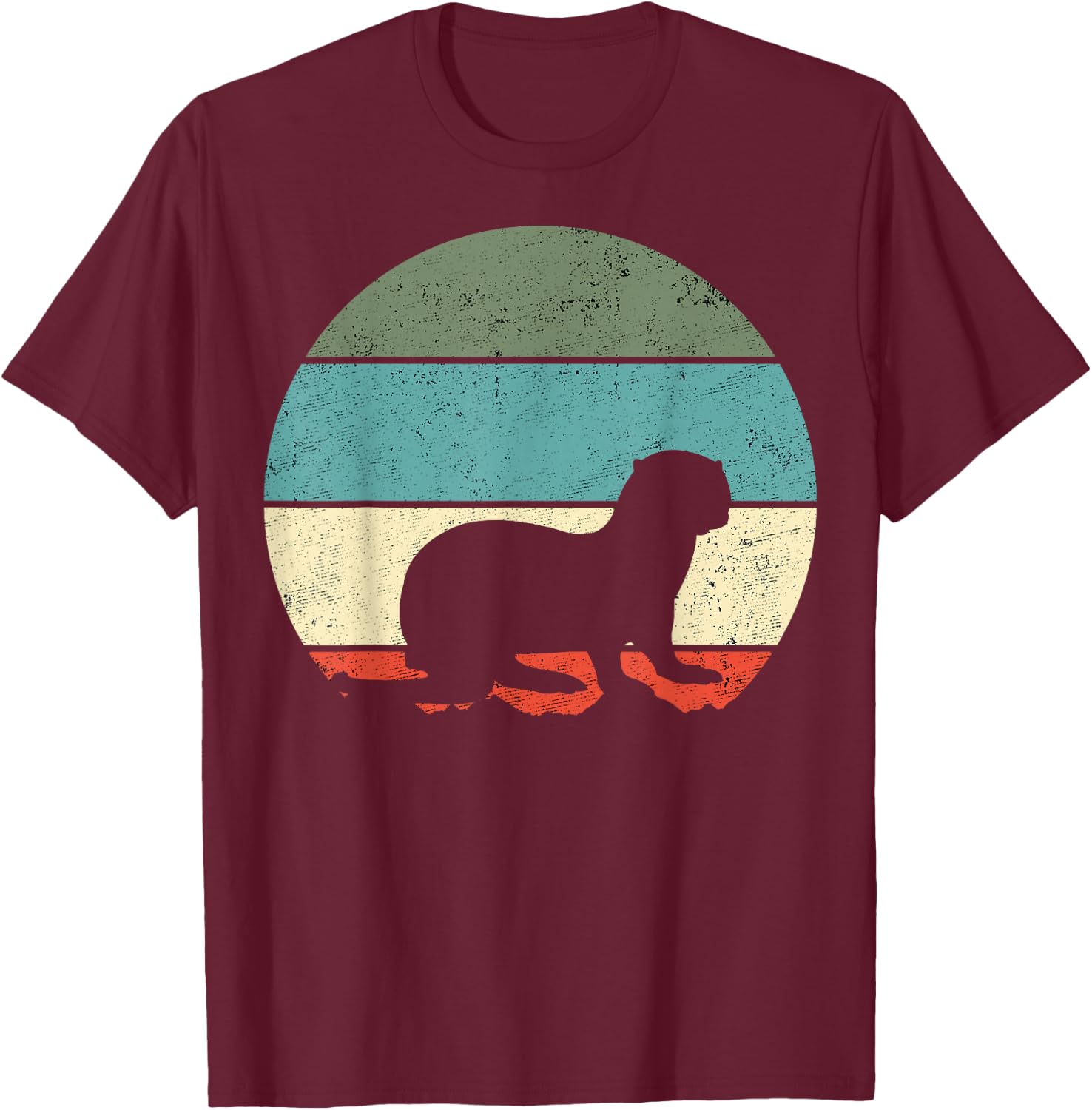 River Otter T-Shirt - T-Shirt | Maroon