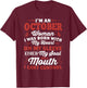 I'm an October Women Queen Born in October T-Shirt - T-Shirt | Maroon