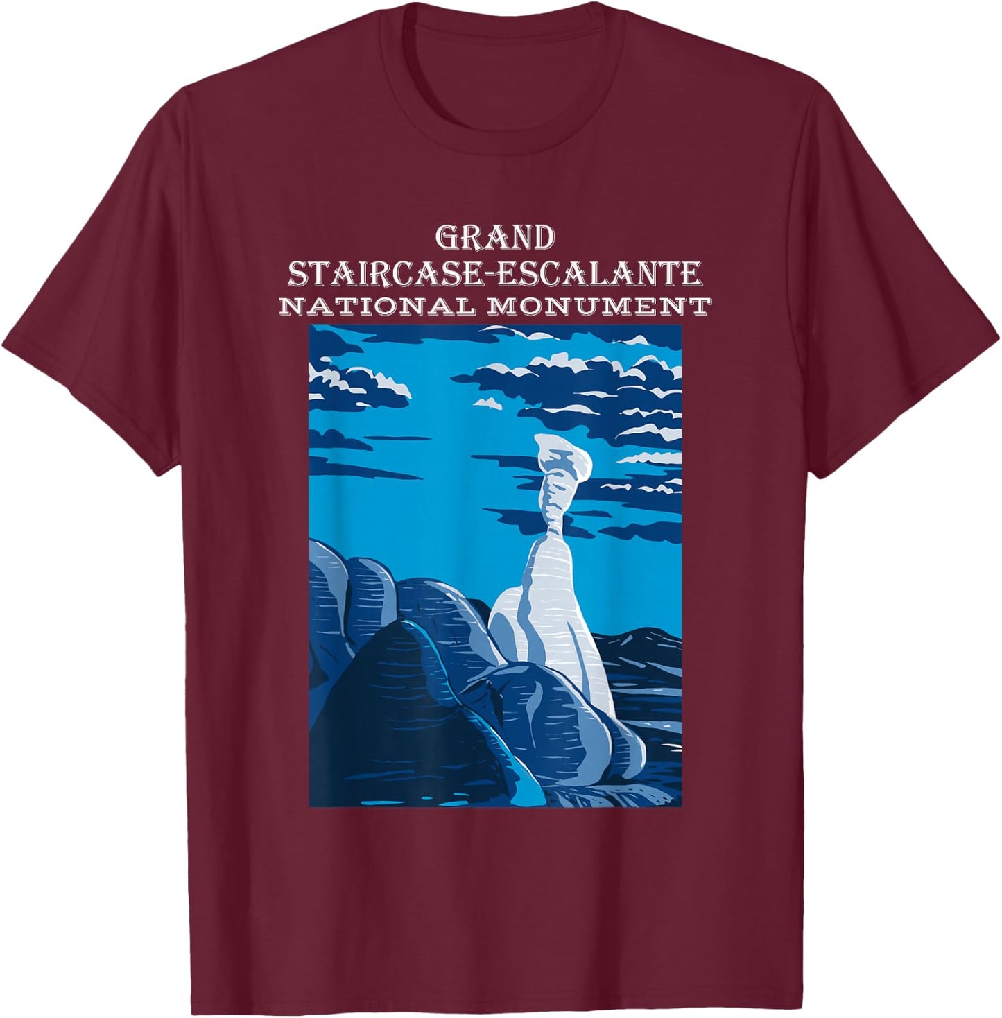 Toadstools Grand Staircase-Escalante National Monument Utah T-Shirt - T-Shirt | Maroon