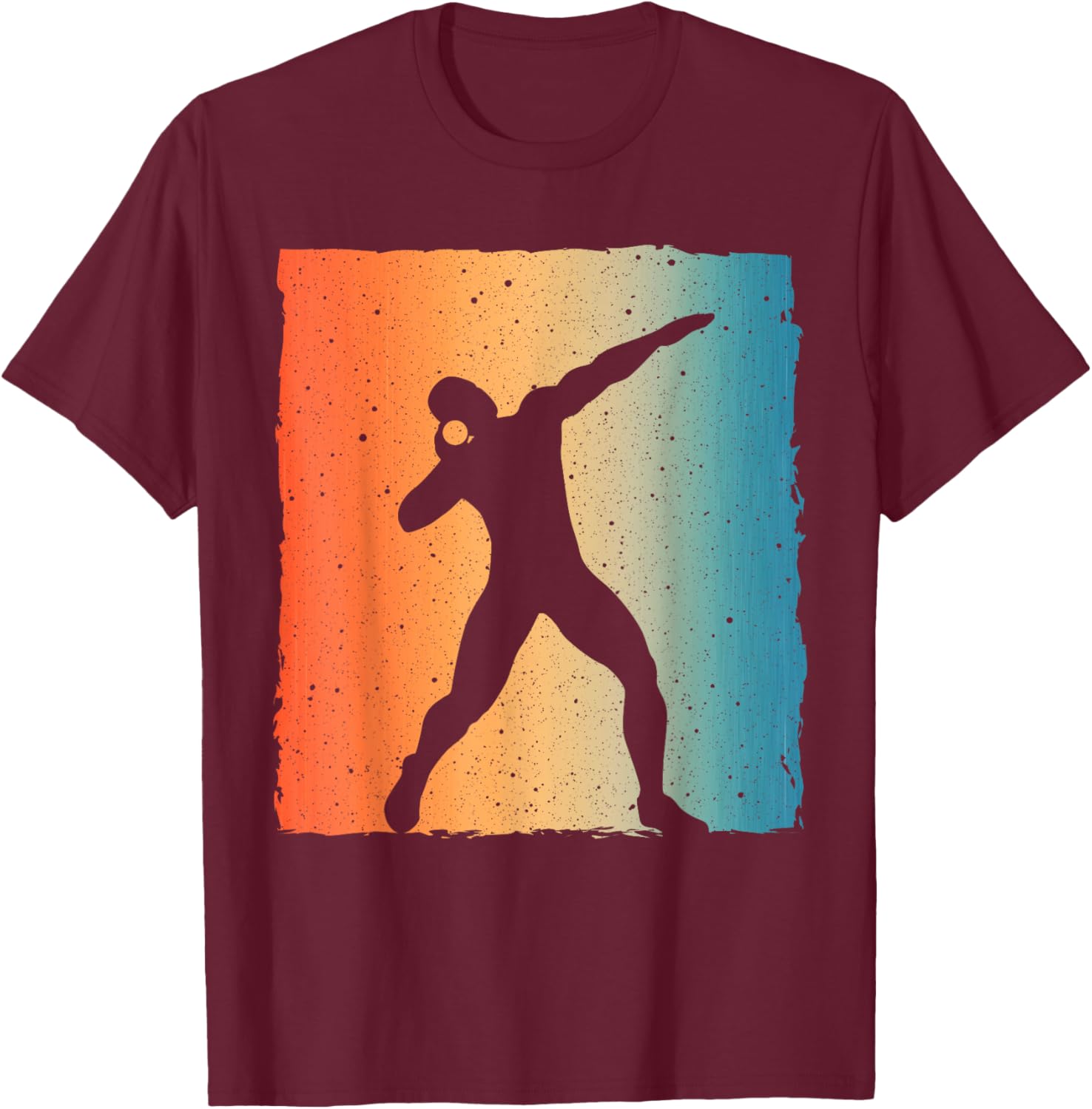 Cool Shot Put Art Women Shotput Throwing Shot Putter T-Shirt - T-Shirt | Maroon