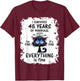 Sapphire Wedding I Survived 45 Years Of Marriage T-Shirt - T-Shirt | Maroon