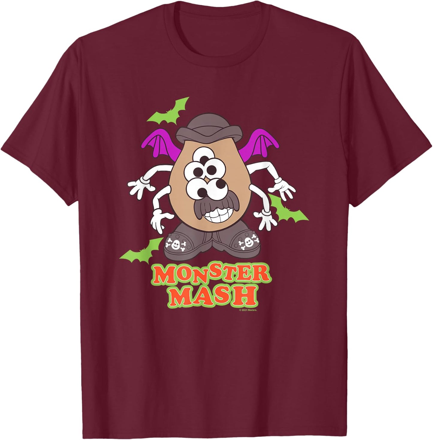 Mr. Potato Head Halloween Monster Mash T-Shirt - T-Shirt | Maroon