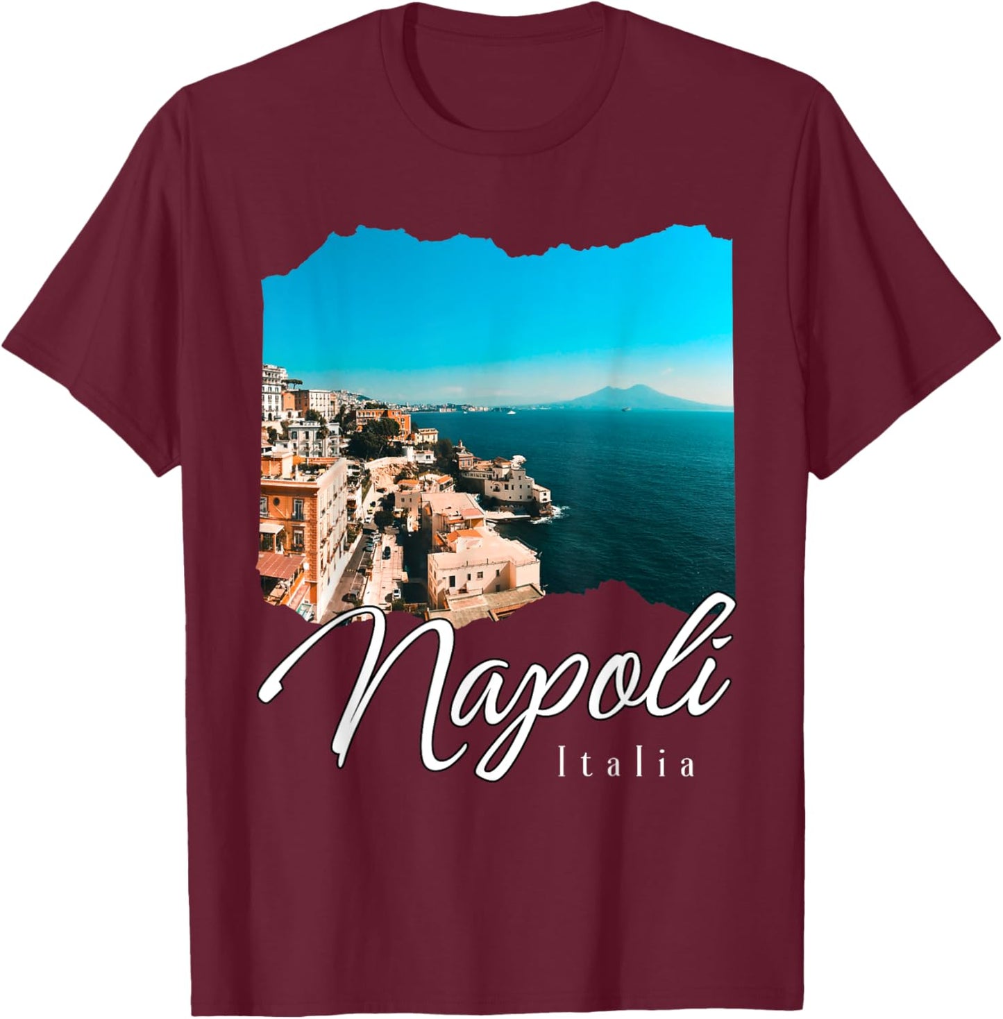 Napoli Italia / Naples Italy / Naples T-Shirt - T-Shirt | Maroon