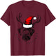 Wire Haired Pointing Griffon Griffmas T-Shirt - T-Shirt | Maroon