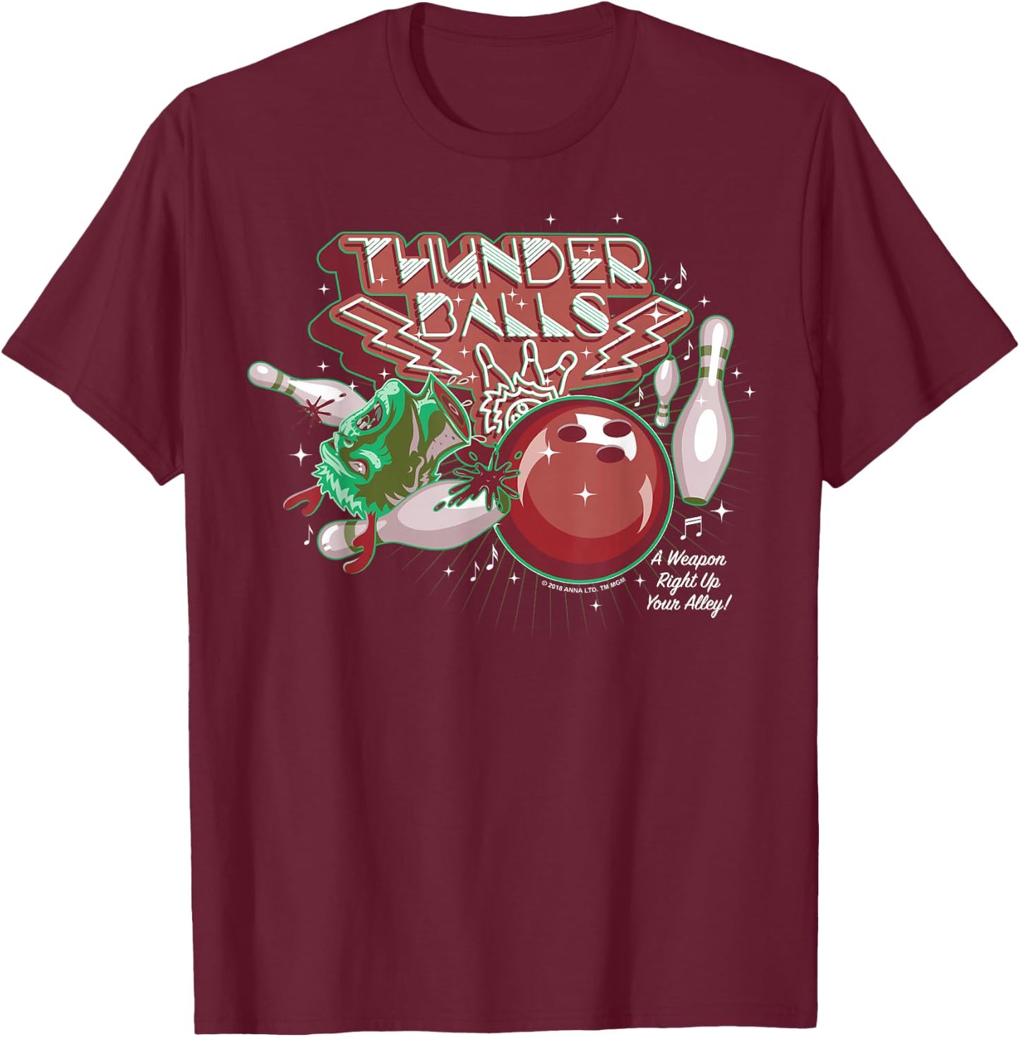 Anna and the Apocalypse Thunder Balls T-Shirt - T-Shirt | Maroon