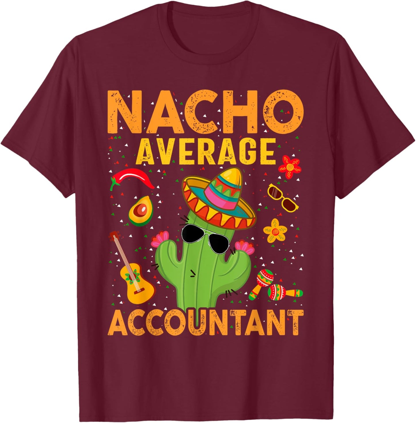 Fun Hilarious Accounting Humor | Funny Accountant T-Shirt - T-Shirt | Maroon