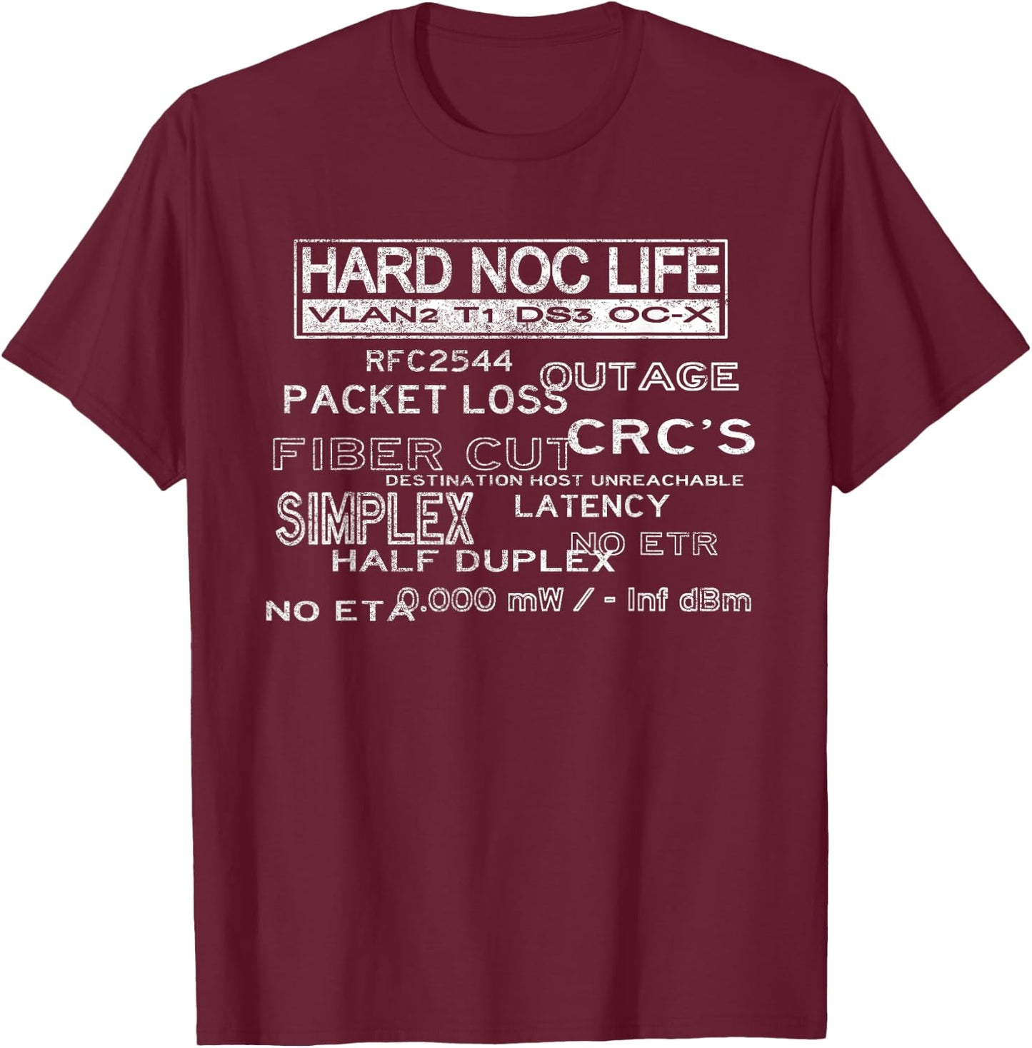 NOC Technician Network Engineer Position Gift - Technician T-Shirt - T-Shirt | Maroon