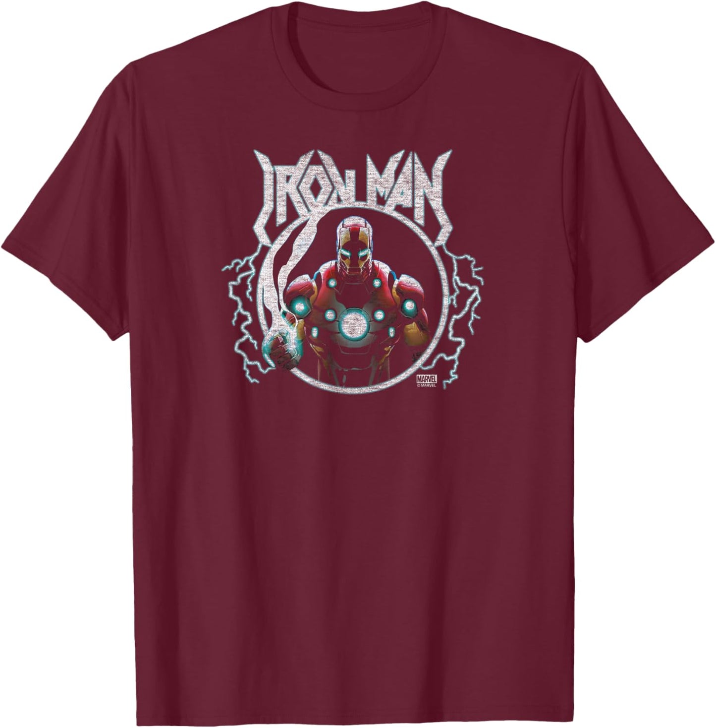 Iron Man - Metal Inspired T-Shirt - T-Shirt | Maroon
