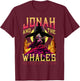 Christian Shirt Jonah and Whales Funny Vintage Rock T-Shirt - T-Shirt | Maroon