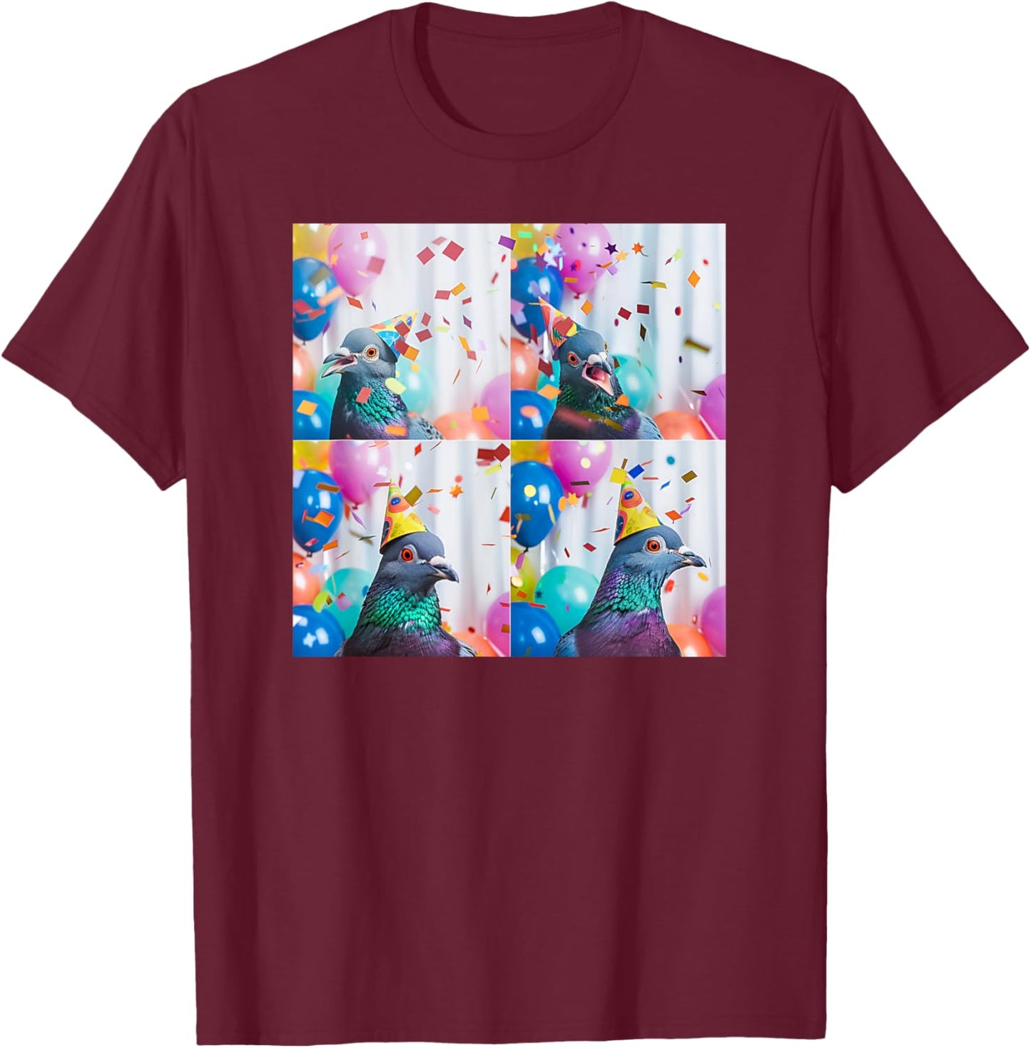 Pigeon Lover Pigeon Fancier Funny Racing Pigeon Birthday T-Shirt - T-Shirt | Maroon