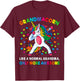 Grandmacorn Like A Grandma Only Awesome Dabbing Unicorn T-Shirt - T-Shirt | Maroon