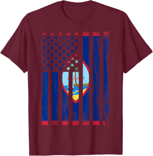 Guam & USA T-Shirt - T-Shirt | Maroon