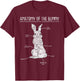 Rabbit Anatomy Bunny Lover Animal Pet Owner Gift T-Shirt - T-Shirt | Maroon