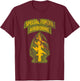 US Special Forces - SF Green Beret Patch & Tab OD Green T-Shirt - T-Shirt | Maroon
