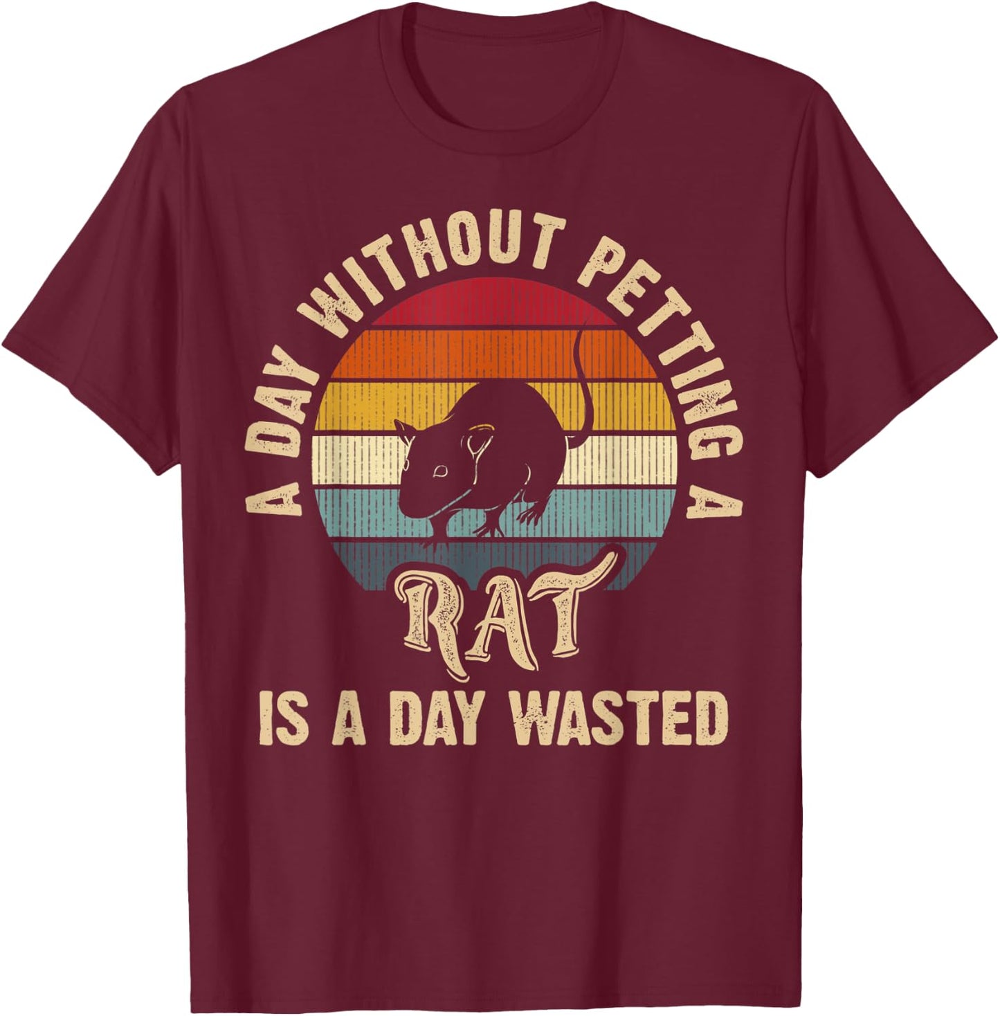 I Like Rat Funny Rat lover vintage animal pet cute T-Shirt - T-Shirt | Maroon