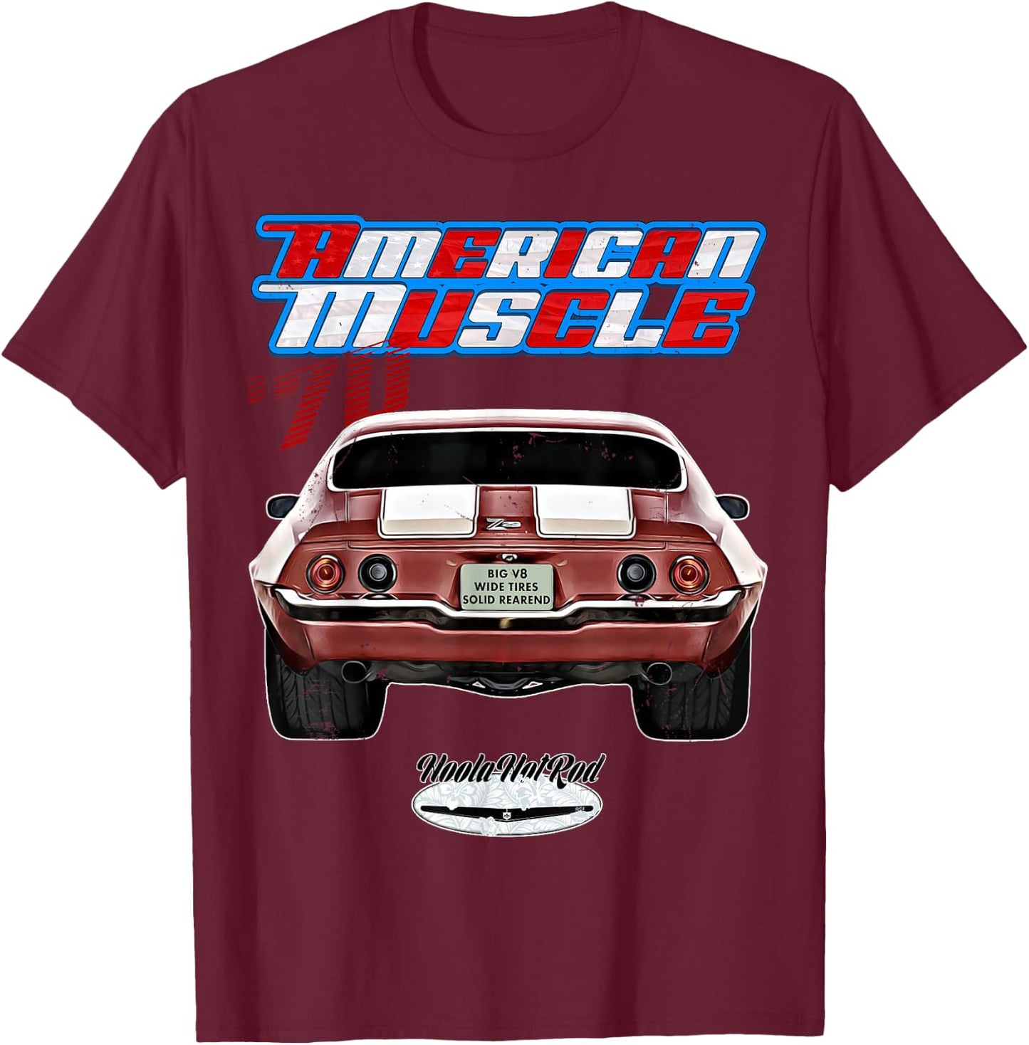 1970 Street Drag Car 70 HotRod Hot Rod Custom Oldtimer Oldie T-Shirt - T-Shirt | Maroon