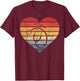 Funny Nurse Gifts Retro Vintage Stethoscope Heart Nursing T-Shirt - T-Shirt | Maroon