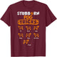 Vintage Stubborn Pug Dog Tricks Funny Puppy Lover Women Kids T-Shirt - T-Shirt | Maroon