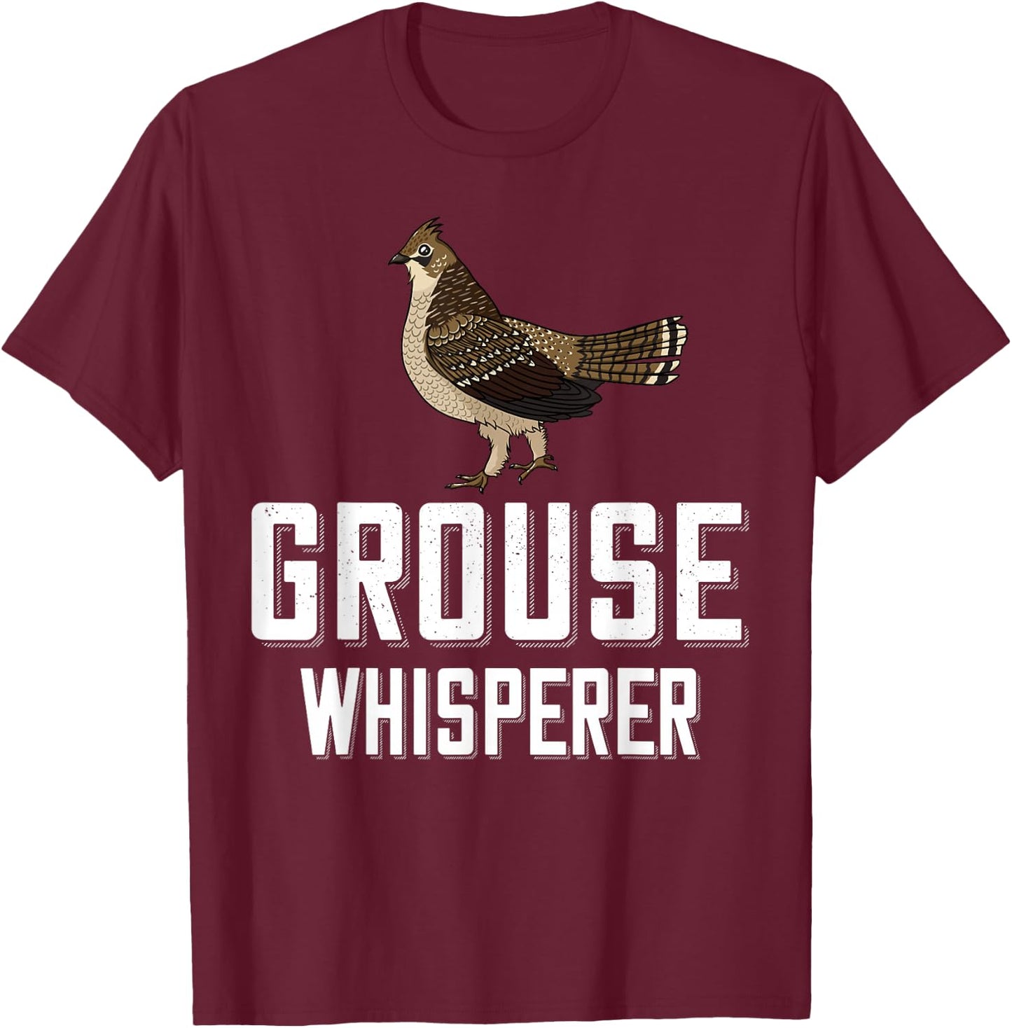 Ruffed Grouse Bird Gift Hunting Spruce Grouse T-Shirt - T-Shirt | Maroon