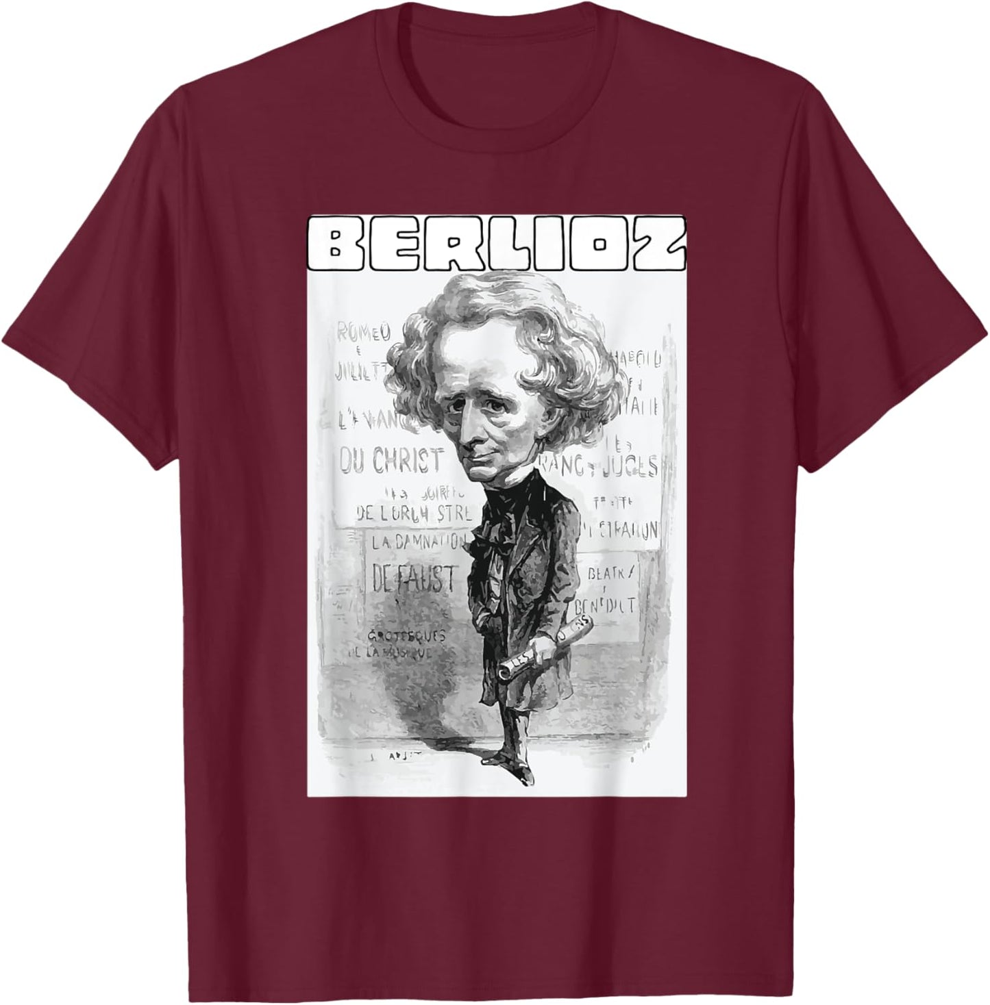 Berlioz Conductor T-Shirt - T-Shirt | Maroon