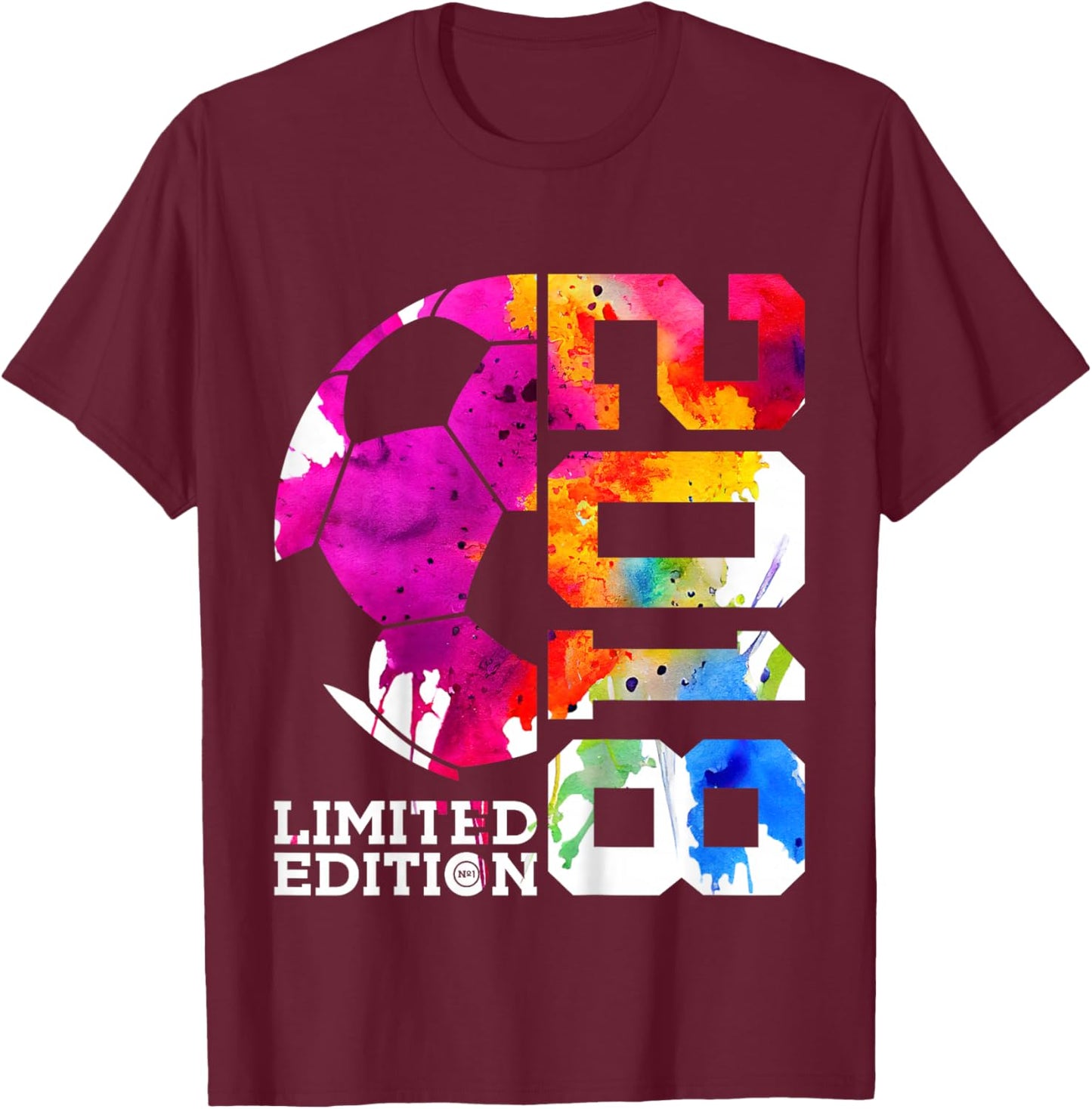 Kids 7th BIRTHDAY SOCCER LIMITED EDITION 2018 T-Shirt - T-Shirt | Maroon
