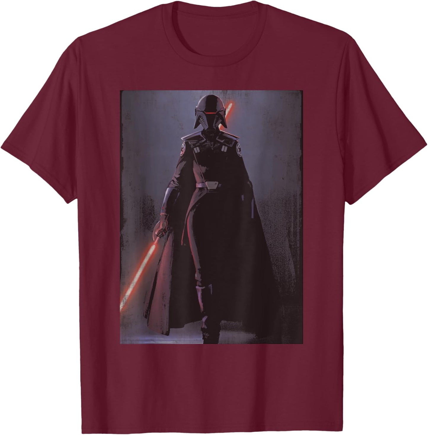 Star Wars Jedi Fallen Order Inquisitor Second Sister T-Shirt - T-Shirt | Maroon