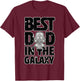 Star Wars Best Dad in the Galaxy Darth Vader T-Shirt - T-Shirt | Maroon