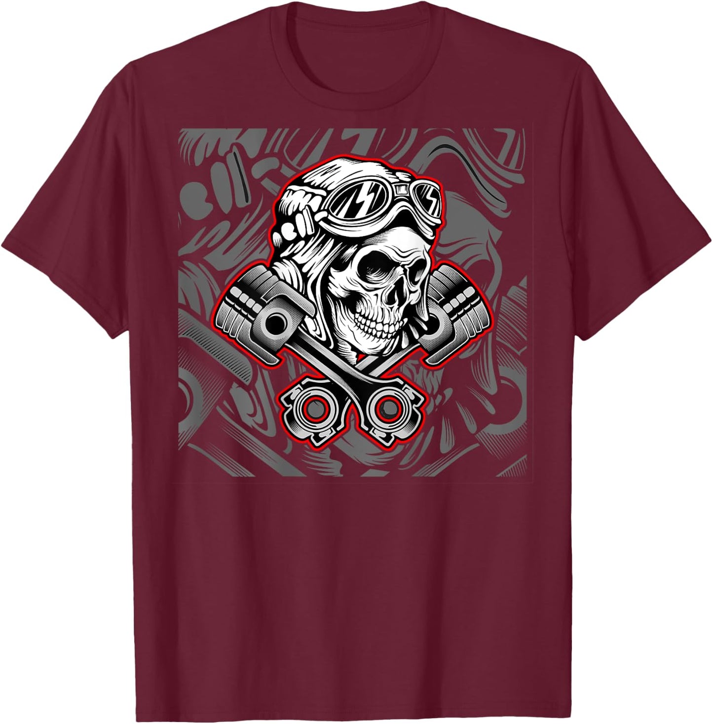 Motorcycle Riders and - Biker T-Shirt - T-Shirt | Maroon