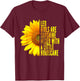 Leo Woman Zodiac Sign July August Sunflower Birthday Gift T-Shirt - T-Shirt | Maroon