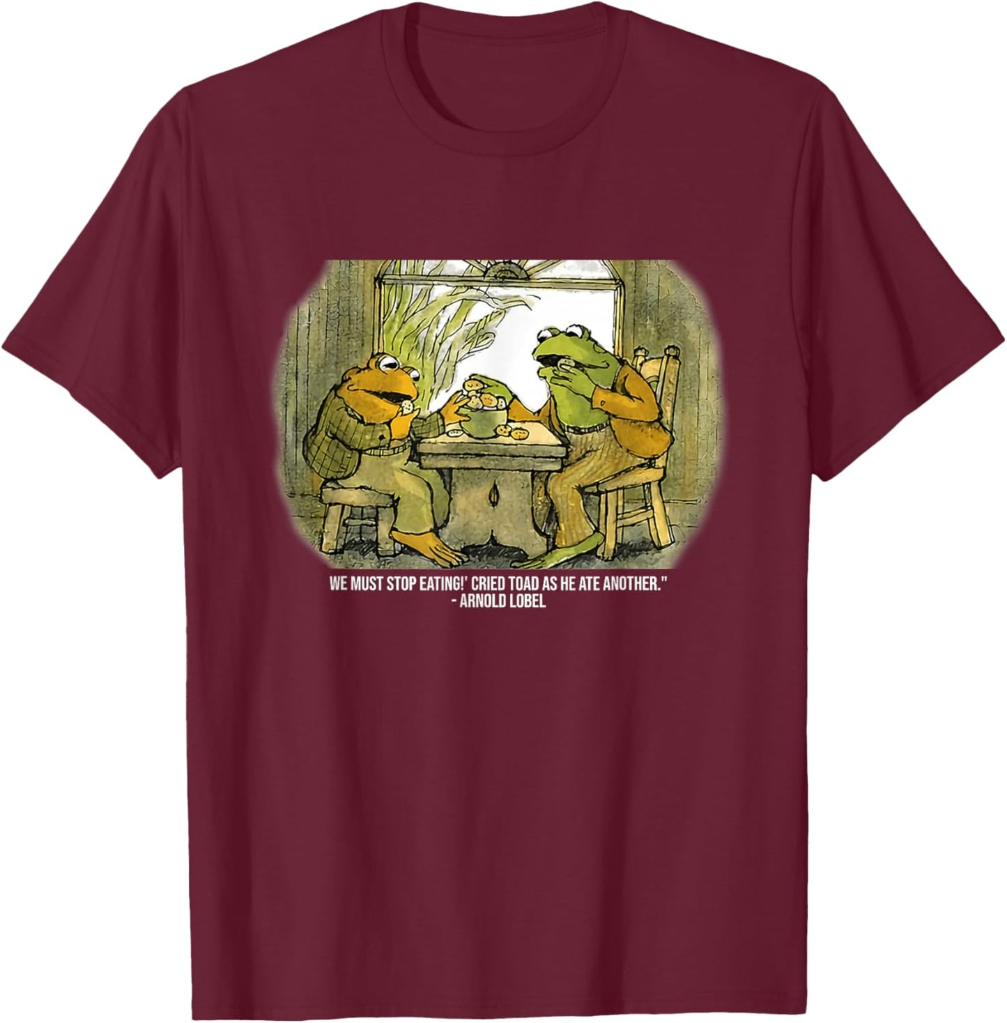 We Must Stop Eating Cried Toad As He Ate Another Frogs T-Shirt - T-Shirt | Maroon