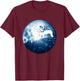 Jack Russell Terrier Dog Moon Dog Mom Dad Dog Lovers Women Kids T-Shirt - T-Shirt | Maroon