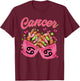 Black Women Nails Zodiac Birthday Cancer Queen T-Shirt - T-Shirt | Maroon