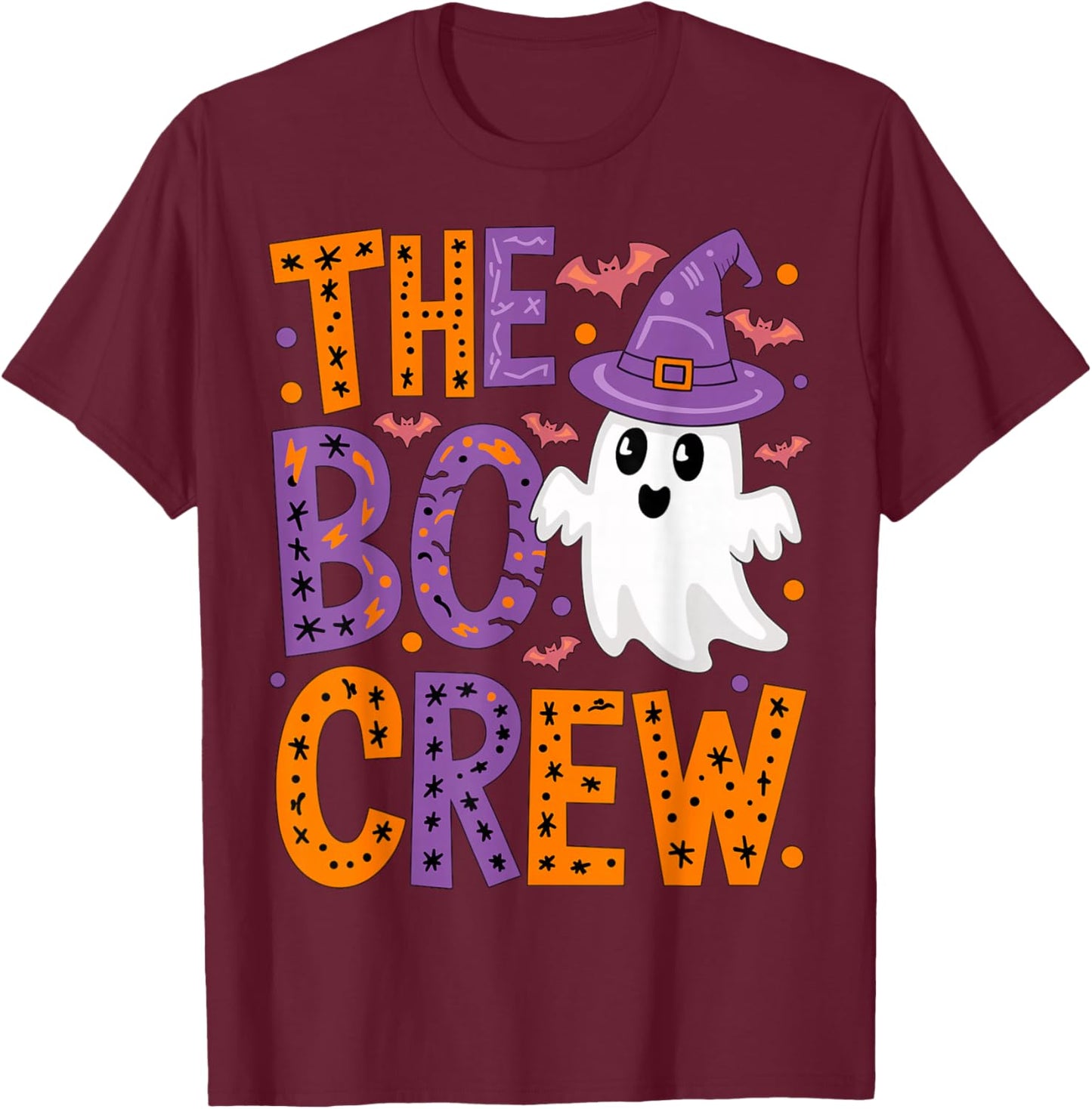 The Boo Crew Halloween Costume T-Shirt - T-Shirt | Maroon